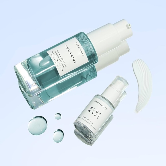 New 2pc HERVIBORE BLUE BESTIES Skin Clarity Box Set Cleanser + Serum Acne Skin - Picture 1 of 5